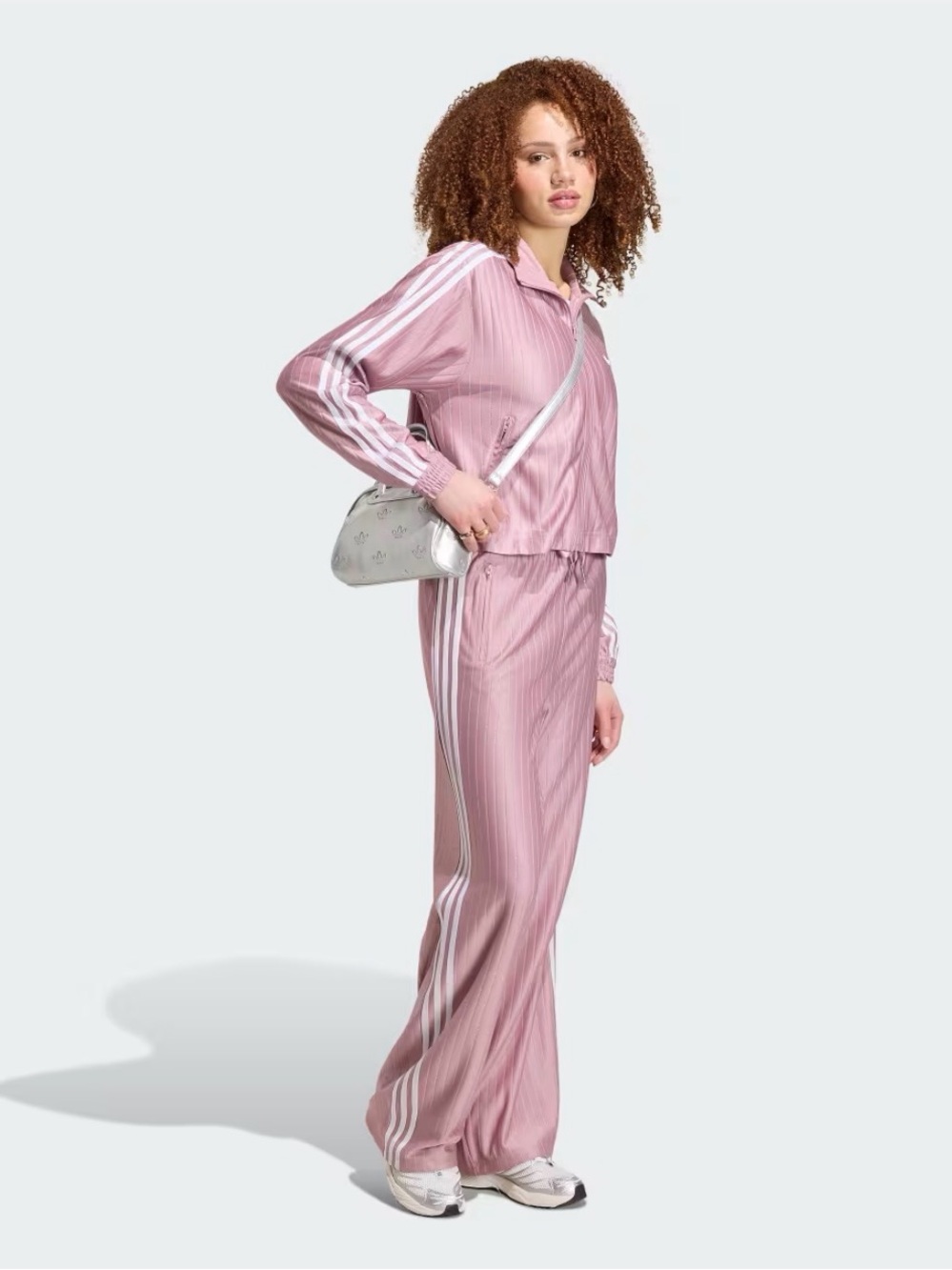 NWT adidas Originals FIREBIRD PINSTRIPE TRACK PANTS in Magic Mauve